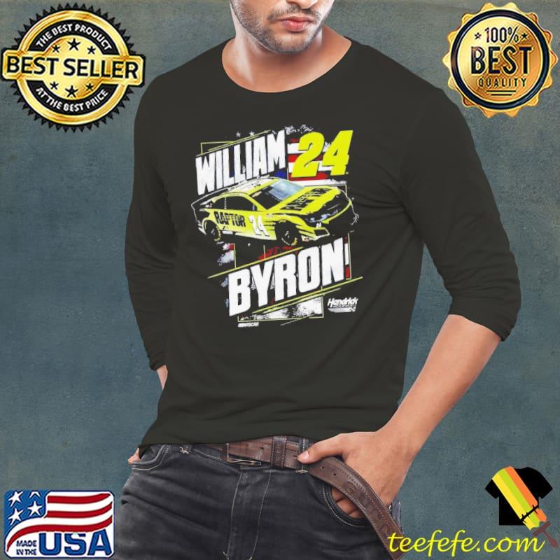 William Byron Hendrick Motorsports Team Collection Navy Raptor Patriotic 2024 shirt