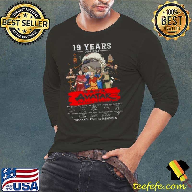 19 Years 2005 – 2024 Avatar The Last Airbender Thank You For The Memories Signatures s Long Sleeve Tee 19 Years 2005 – 2024 Avatar The Last Airbender Thank You For The Memories Signatures s Long Sleeve Tee