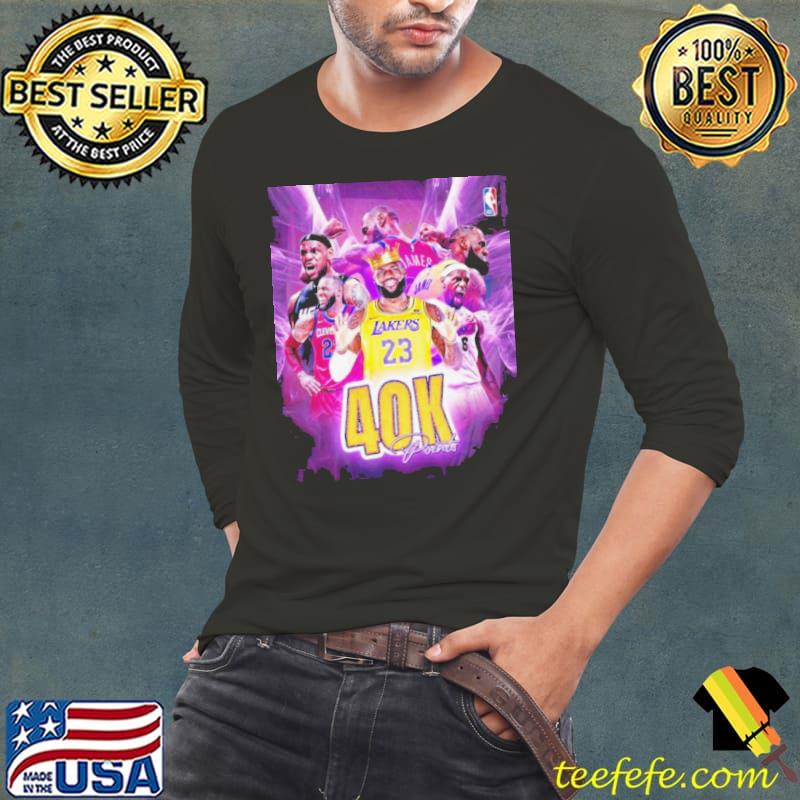 2024 Lebron James Is The First Player In The History Of The Nba To Reach 40,000 Career Points s Long Sleeve Tee 2024 Lebron James Is The First Player In The History Of The Nba To Reach 40,000 Career Points s Long Sleeve Tee