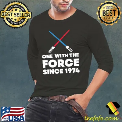 50th Birthday One With The Force Since 1974 Birthday T-Shirt