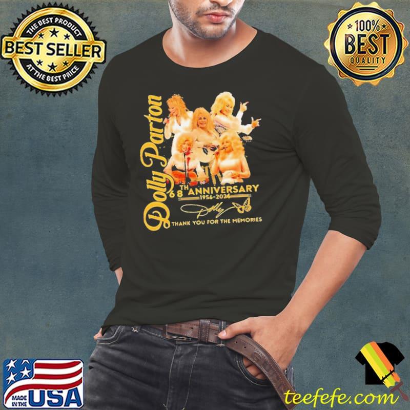 68th Anniversary Of Dolly Parton 1956-2024 Thank You For The Memories Signatures Shirt Long Sleeve Tee 68th Anniversary Of Dolly Parton 1956-2024 Thank You For The Memories Signatures Shirt Long Sleeve Tee