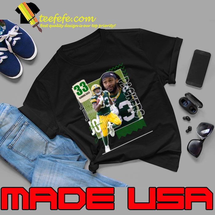 Aaron Jones American football running back for the Minnesota Vikings T-Shirt Unisex Aaron Jones American football running back for the Minnesota Vikings T-Shirt Unisex