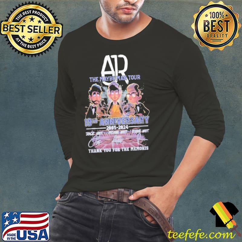 Ajr The Maybe Man Tour 19th Anniversary 2005-2024 Thank You For The Memories Shirt