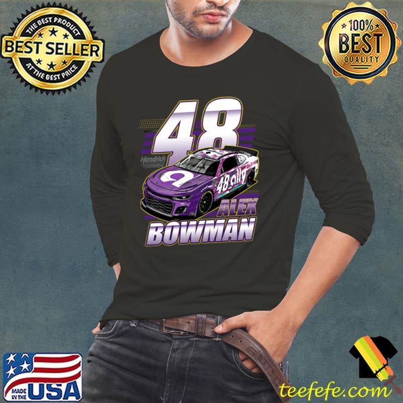 Alex Bowman 48 American professional stock car racing driver T-Shirt Long Sleeve Tee Alex Bowman 48 American professional stock car racing driver T-Shirt Long Sleeve Tee