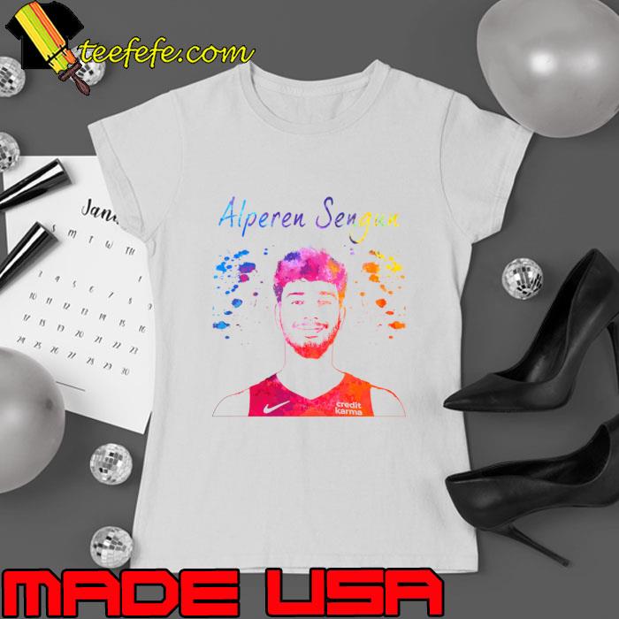 Alperen Sengun Turkish professional basketball player for the Houston Rockets watercolor T-Shirt Ladies tee Alperen Sengun Turkish professional basketball player for the Houston Rockets watercolor T-Shirt Ladies tee
