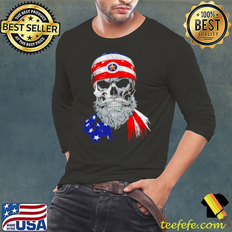 American Death Dealer USA flag s Long Sleeve Tee American Death Dealer USA flag s Long Sleeve Tee