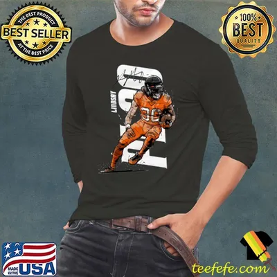 American football running back signature phillip lindsay T-Shirt
