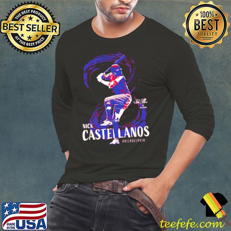 American professional baseball right fielder third baseman Philadelphia Phillies signature nick castellanos T-Shirt Long Sleeve Tee American professional baseball right fielder third baseman Philadelphia Phillies signature nick castellanos T-Shirt Long Sleeve Tee