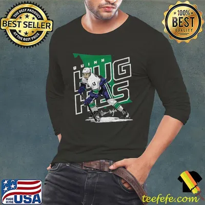 American professional ice hockey defenseman and captain of the Vancouver Canucks quinn hughes T-Shirt