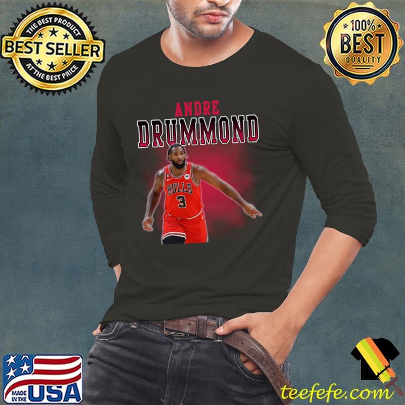Andre Drummond American professional basketball player for the Chicago Bulls T-Shirt Long Sleeve Tee Andre Drummond American professional basketball player for the Chicago Bulls T-Shirt Long Sleeve Tee
