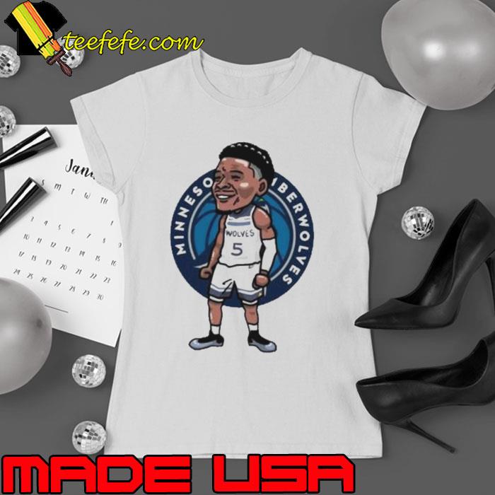 Anthony Edwards Minnesota Timberwolves player cartoon s Ladies tee Anthony Edwards Minnesota Timberwolves player cartoon s Ladies tee