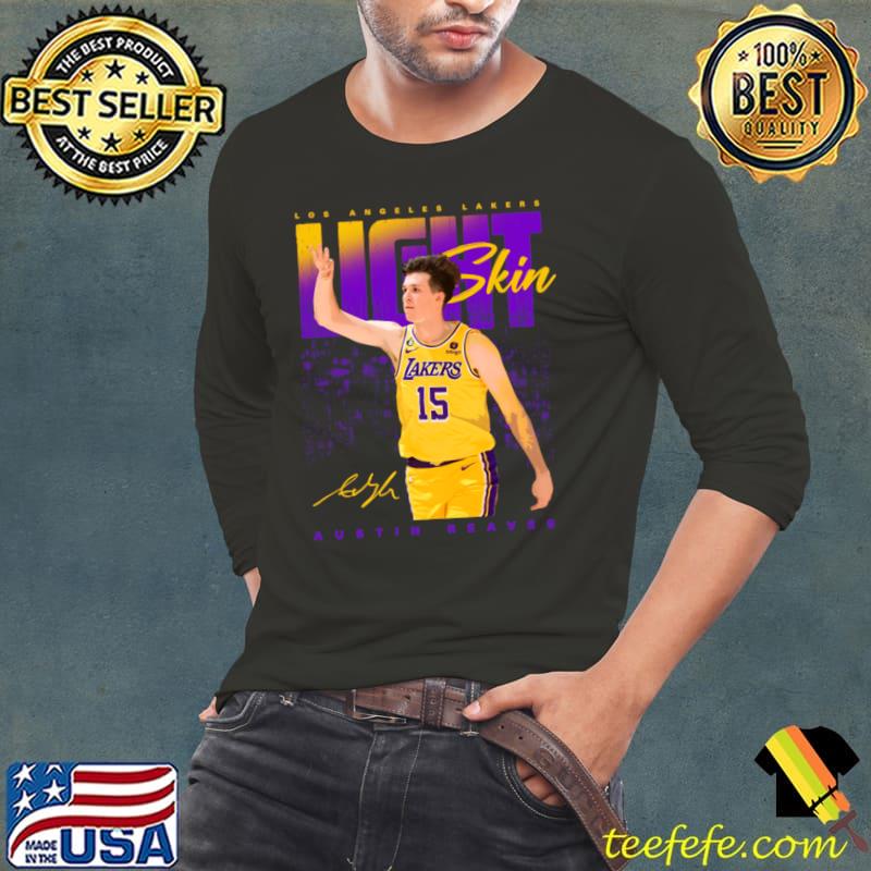 Austin Reaves American professional basketball player signature Light Skin T-Shirt Long Sleeve Tee Austin Reaves American professional basketball player signature Light Skin T-Shirt Long Sleeve Tee