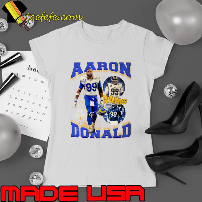 Awesome aaron Donald Bootleg American football defensive tackle for the Los Angeles Rams T-Shirt Ladies tee Awesome aaron Donald Bootleg American football defensive tackle for the Los Angeles Rams T-Shirt Ladies tee