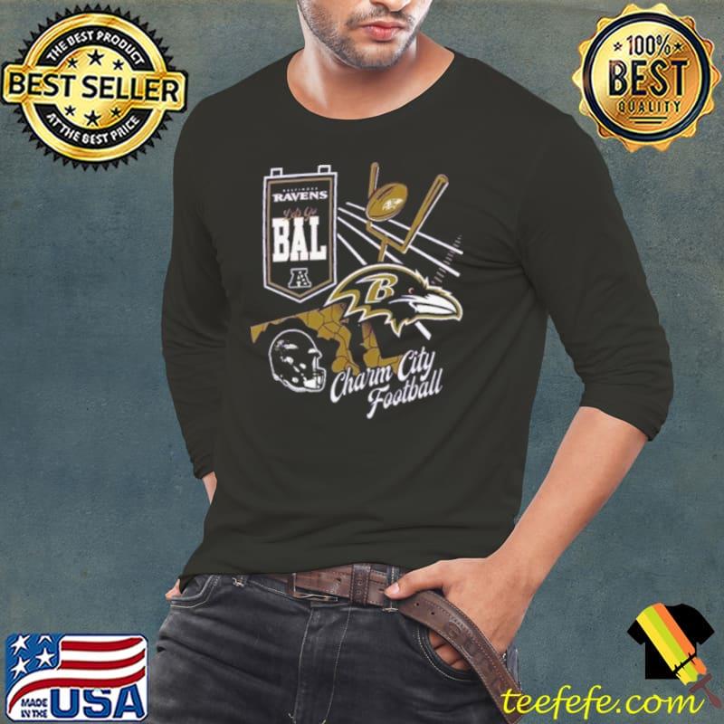 Baltimore Ravens Split Zone s Long Sleeve Tee Baltimore Ravens Split Zone s Long Sleeve Tee