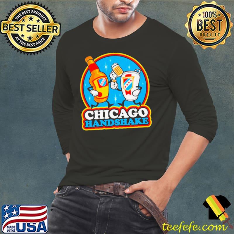 Beer Chicago handshake shirt
