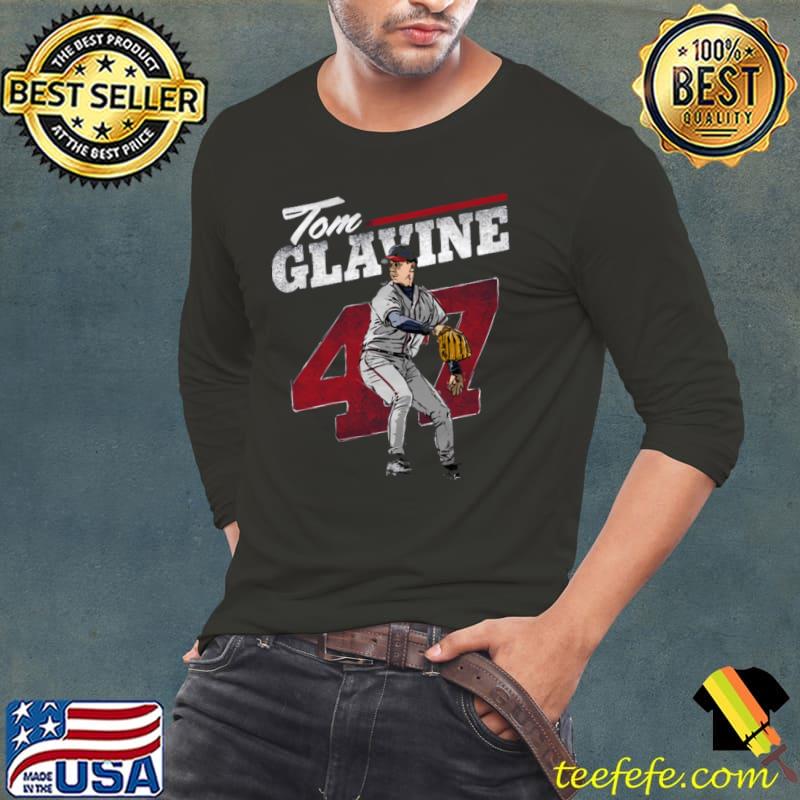 Best american former professional baseball pitcher tom glavine retro grunge T-Shirt Long Sleeve Tee Best american former professional baseball pitcher tom glavine retro grunge T-Shirt Long Sleeve Tee