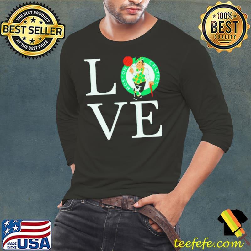 Boston Celtics logo in love s Long Sleeve Tee Boston Celtics logo in love s Long Sleeve Tee