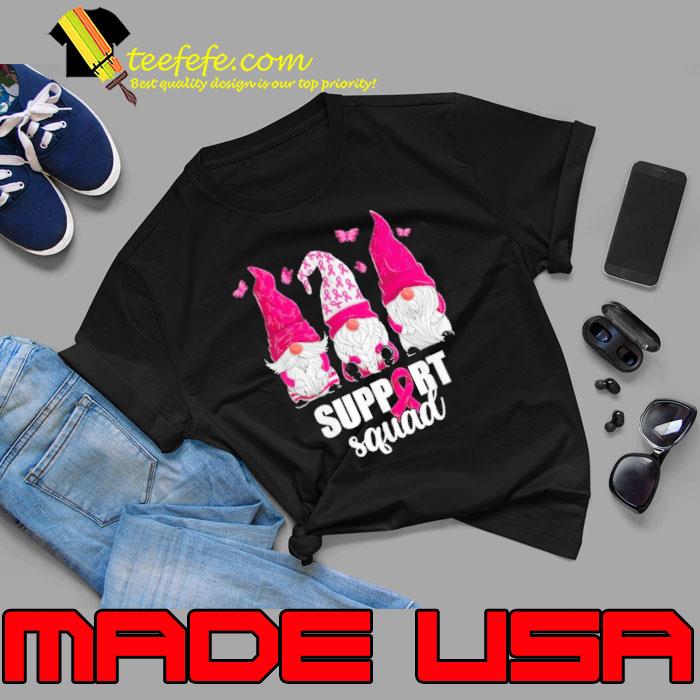 Breast Cancer Awareness Gnomes Support Squad Shirt