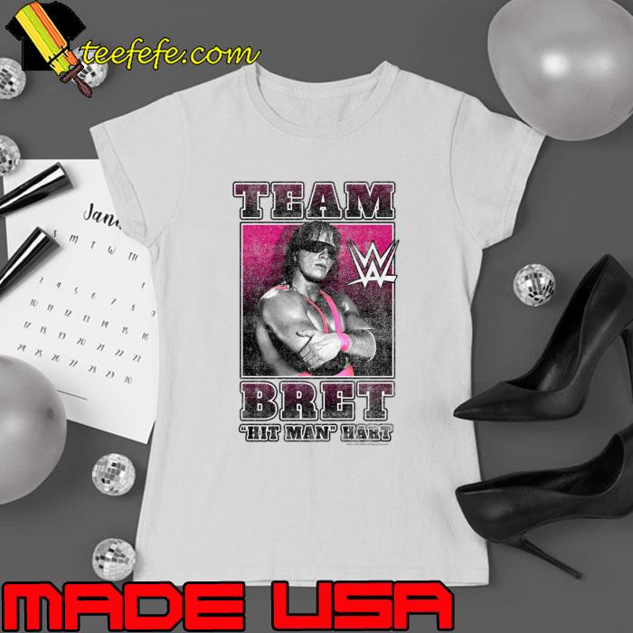 Bret Hart Team Hit Man Hart Canadian-American retired professional wrestler T-Shirt Ladies tee Bret Hart Team Hit Man Hart Canadian-American retired professional wrestler T-Shirt Ladies tee