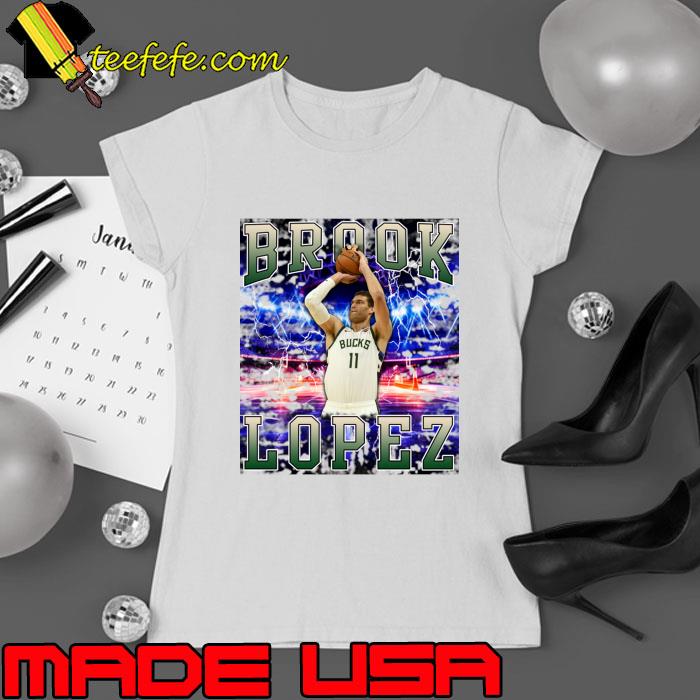 Brook Lopez American professional basketball player for the Milwaukee Bucks T-Shirt Ladies tee Brook Lopez American professional basketball player for the Milwaukee Bucks T-Shirt Ladies tee