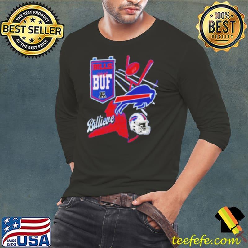 Buffalo Bills Split Zone s Long Sleeve Tee Buffalo Bills Split Zone s Long Sleeve Tee