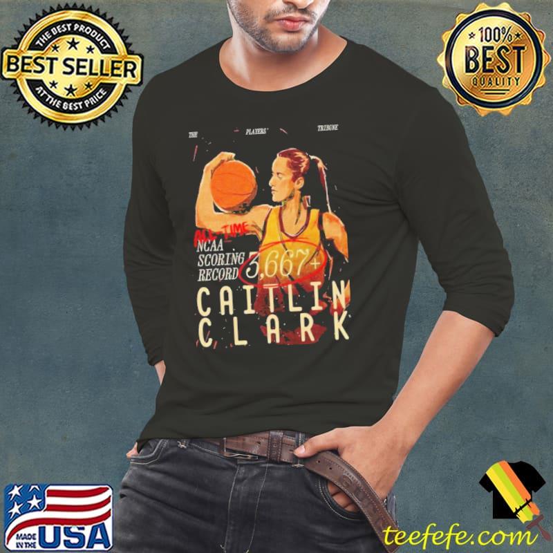 Caitlin Clark Achieve 3,667 Points And Counting For The All-time Ncaa Scoring Leader s Long Sleeve Tee Caitlin Clark Achieve 3,667 Points And Counting For The All-time Ncaa Scoring Leader s Long Sleeve Tee