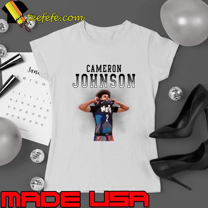 Cameron Johnson American professional basketball player for the Brooklyn Nets T-Shirt Ladies tee Cameron Johnson American professional basketball player for the Brooklyn Nets T-Shirt Ladies tee