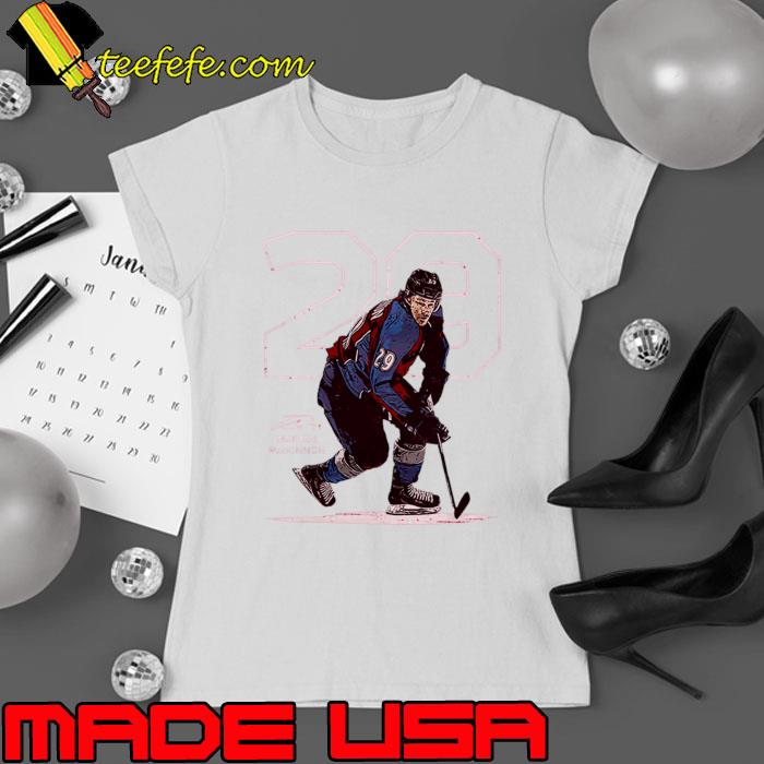 Canadian professional ice hockey centre Colorado Avalanche nathan mackinnon signature T-Shirt Ladies tee Canadian professional ice hockey centre Colorado Avalanche nathan mackinnon signature T-Shirt Ladies tee