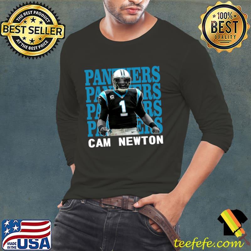 Carolina Panthers Cam Newton 1 American former professional football player who was a quarterback T-Shirt Long Sleeve Tee Carolina Panthers Cam Newton 1 American former professional football player who was a quarterback T-Shirt Long Sleeve Tee