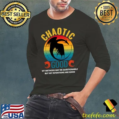 Chaotic good my methods may be questionable but in intentions are good vintage T-Shirt