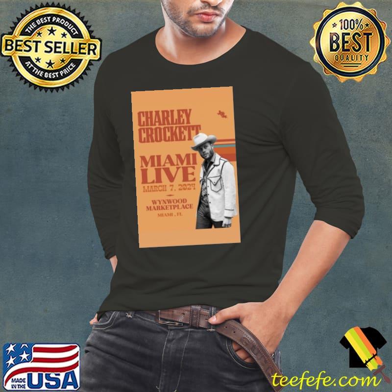 Charley Crockett March 7 2024 Wynwood Marketplace Miami Fl s Long Sleeve Tee Charley Crockett March 7 2024 Wynwood Marketplace Miami Fl s Long Sleeve Tee