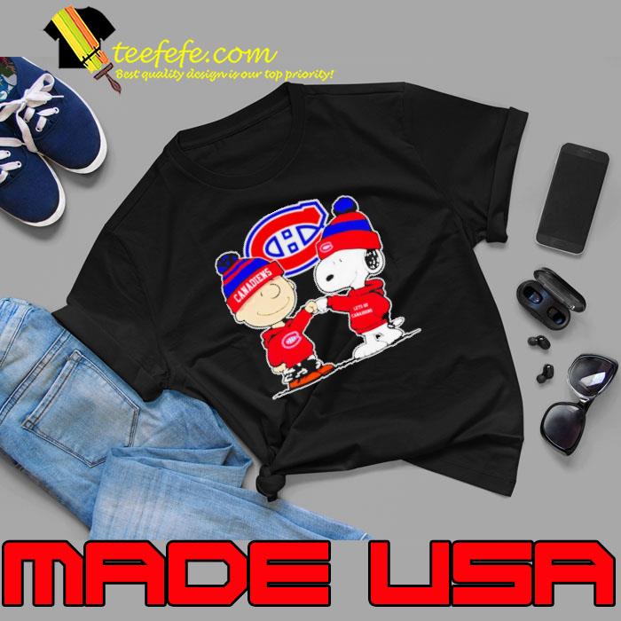 Charlie Brown and Snoopy go Montreal Canadiens s Unisex Charlie Brown and Snoopy go Montreal Canadiens s Unisex
