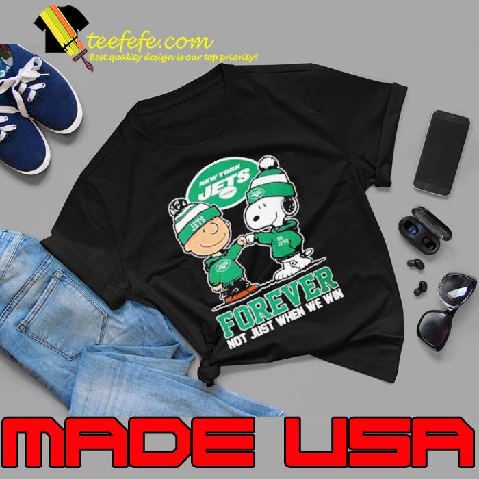 Charlie Brown And Snoopy New York Jets Forever Not Just When We Win Shirt Charlie Brown And Snoopy New York Jets Forever Not Just When We Win Shirt