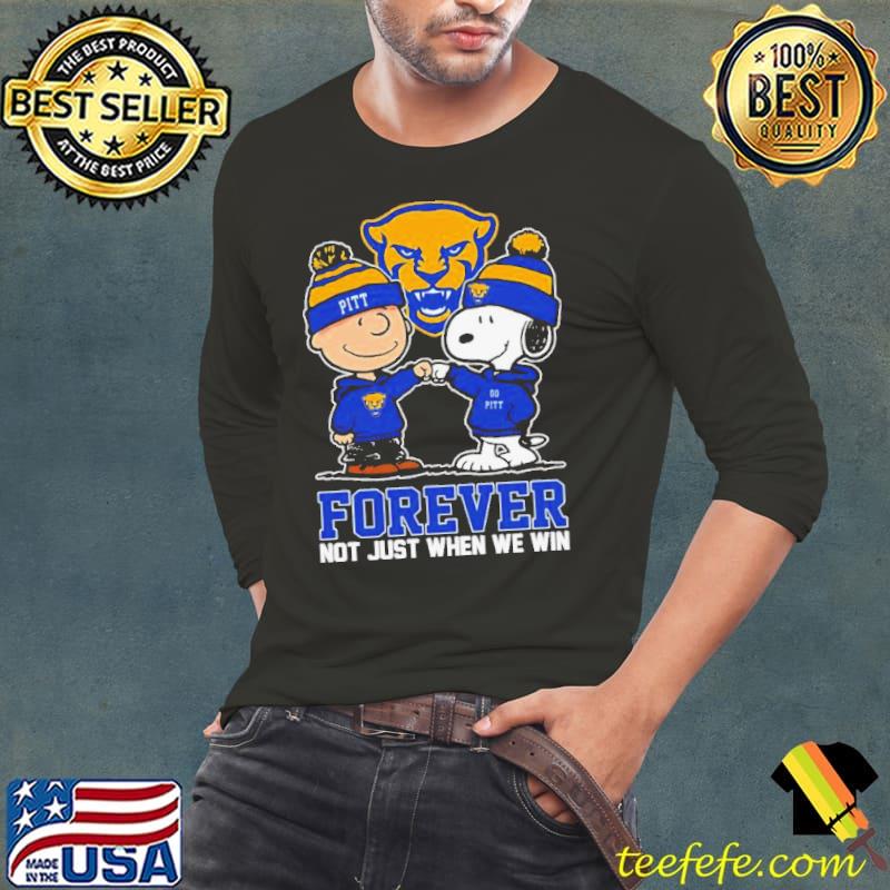 Charlie Brown And Snoopy Pittsburgh Panthers Forever Not Just When We Win Shirt Long Sleeve Tee Charlie Brown And Snoopy Pittsburgh Panthers Forever Not Just When We Win Shirt Long Sleeve Tee