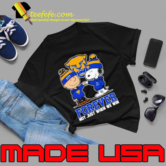 Charlie Brown And Snoopy Pittsburgh Panthers Forever Not Just When We Win Shirt Unisex Charlie Brown And Snoopy Pittsburgh Panthers Forever Not Just When We Win Shirt Unisex