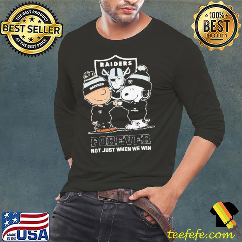 Charlie Brown Fist Bump Snoopy Las Vegas Raiders Forever Not Just When We Win Shirt Long Sleeve Tee Charlie Brown Fist Bump Snoopy Las Vegas Raiders Forever Not Just When We Win Shirt Long Sleeve Tee