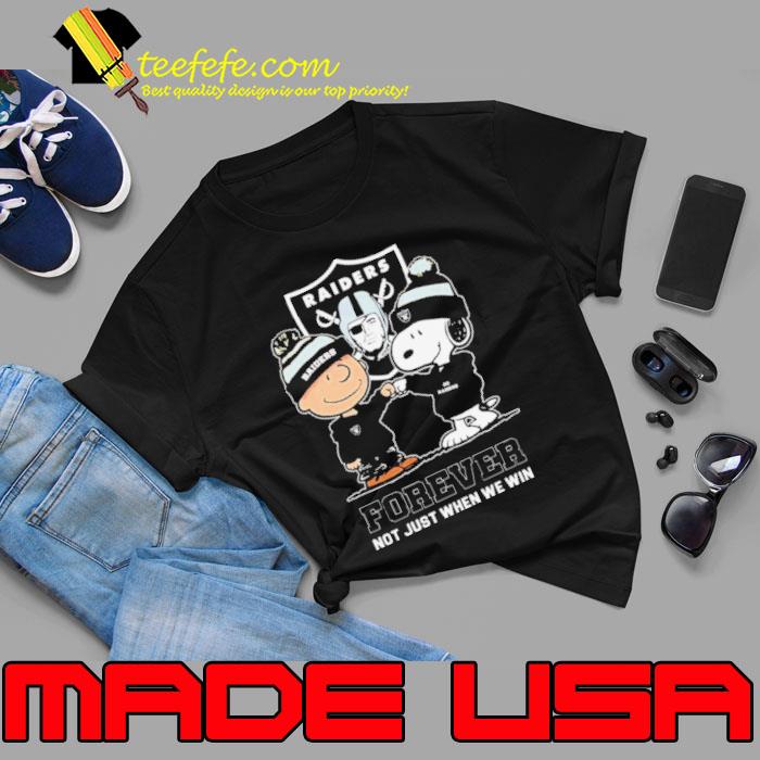 Charlie Brown Fist Bump Snoopy Las Vegas Raiders Forever Not Just When We Win Shirt Unisex Charlie Brown Fist Bump Snoopy Las Vegas Raiders Forever Not Just When We Win Shirt Unisex