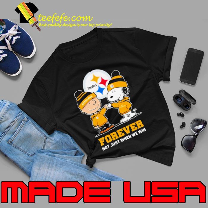 Charlie Brown Fist Bump Snoopy Pittsburgh Steelers Forever Not Just When We Win Shirt Unisex Charlie Brown Fist Bump Snoopy Pittsburgh Steelers Forever Not Just When We Win Shirt Unisex