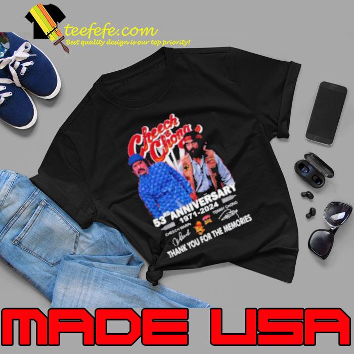 Cheech & Chong 53rd Anniversary 1971 – 2024 Thank You For The Memories Shirt Unisex Cheech & Chong 53rd Anniversary 1971 – 2024 Thank You For The Memories Shirt Unisex