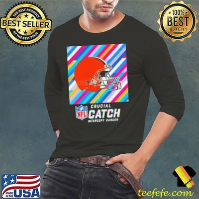 Cleveland Browns NFL Crucial Catch Intercept Cancer Shirt