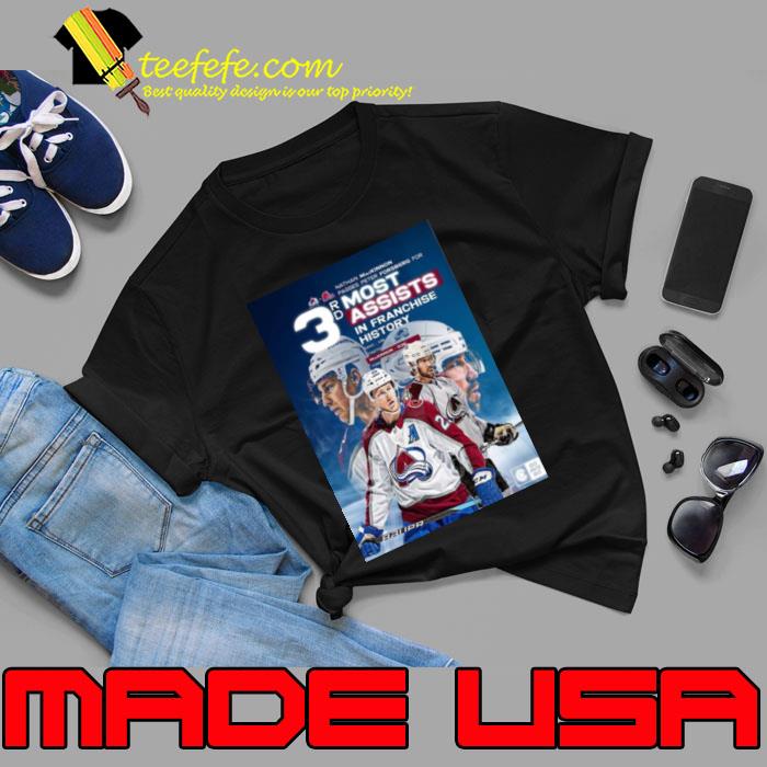 Colorado Avalanche Nathan Mackinnon 3rd Most Assists In Franchise History s Unisex Colorado Avalanche Nathan Mackinnon 3rd Most Assists In Franchise History s Unisex