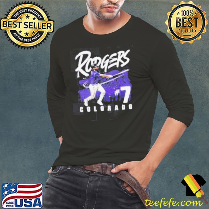 Colorado Rockies Brendan Rodgers 7 Relentless Spirit Grunge Shirt
