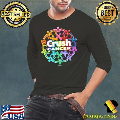 Crush Cancer Cancer Awareness Colors Ribbon shirt
