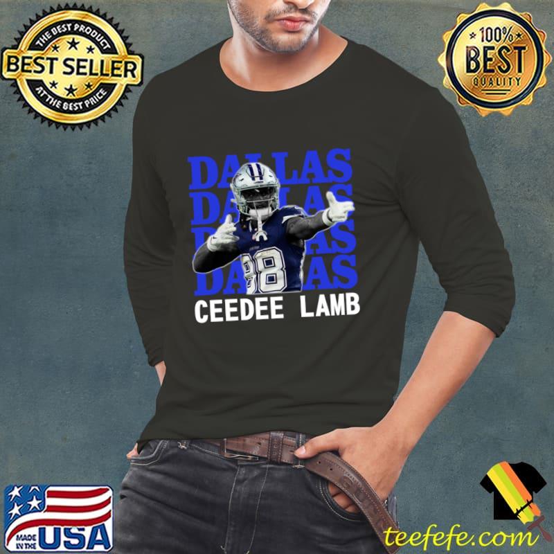 Dallas Cowboys Ceedee Lamb 88 American football wide receiver T-Shirt Long Sleeve Tee Dallas Cowboys Ceedee Lamb 88 American football wide receiver T-Shirt Long Sleeve Tee