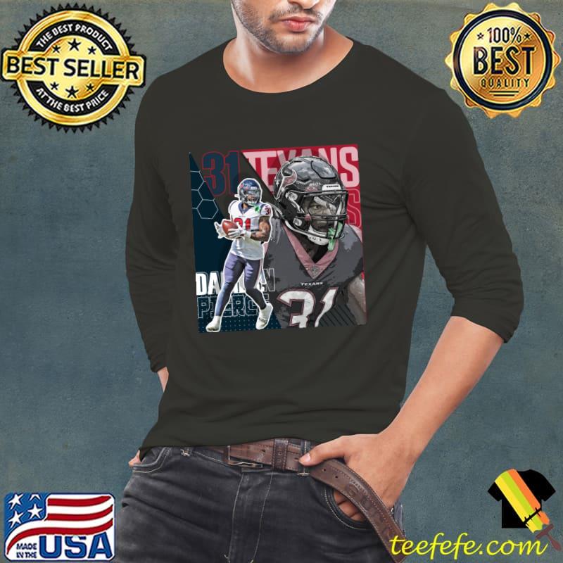 Dameon Pierce American football running back for the Houston Texans T-Shirt Long Sleeve Tee Dameon Pierce American football running back for the Houston Texans T-Shirt Long Sleeve Tee