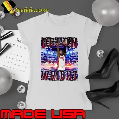 Delon Wright American professional basketball player for the Miami Heat T-Shirt