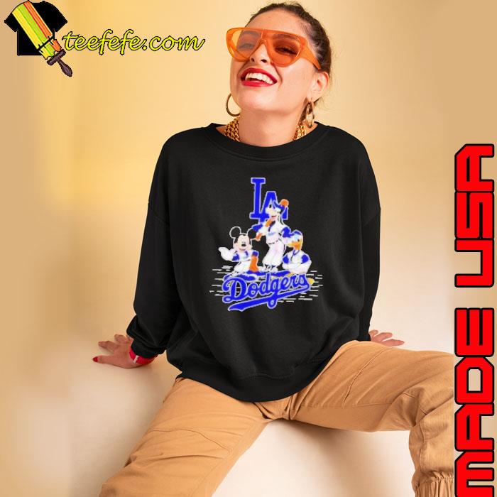 Disney Los Angeles Dodgers Mickey and Friends Baseball s Sweatshirt Disney Los Angeles Dodgers Mickey and Friends Baseball s Sweatshirt
