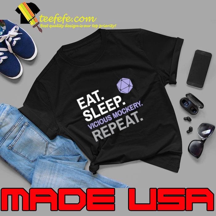 DnD Bard Eat Sleep Vicious Mockery Repeat T-Shirt
