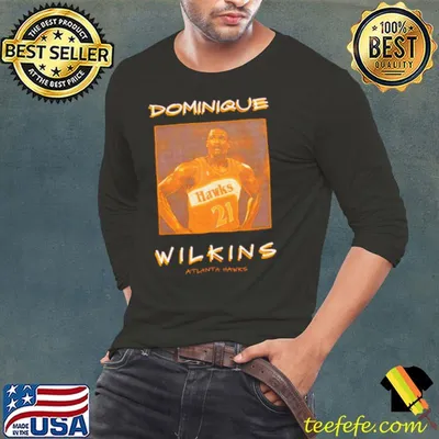Dominique Wilkins Atlanta Hawks vintage logo shirt
