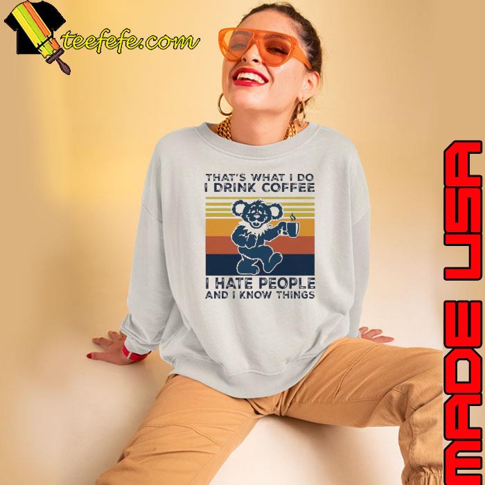 Dr Seuss That’s What I Do I Drink Coffee I Hate People And I Know Things Vintage Shirt